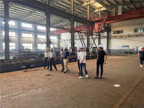 【管理纵横】至尊国际集团董事长张汉文一行赴所属钢结构公司诸暨加工基地调研指导